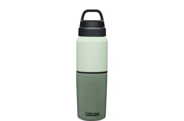 Image of CamelBak MultiBev Insulated Stainless Steel Bottle/Cup, Moss/Mint, 17oz/12oz, 2412301051