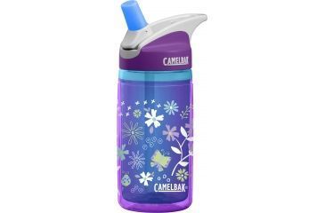 Image of CamelBak eddy Kids Insulated Water Bottle-Purple Flowers