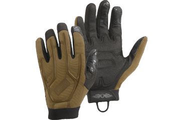 Image of CamelBak Impact Elite CT Synthetic Leather Gloves, Coyote w/ Logo, Small MPELG07-08