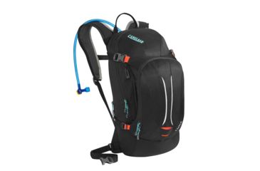 Image of CamelBak L.U.X.E. Hydration Pack - Women's-Charcoal/Fiery Coral