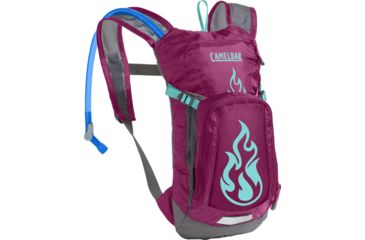Image of CamelBak Mini M.U.L.E. Hydration Pack - Kids, Baton Rouge/ Flames, 50oz, 1155502000
