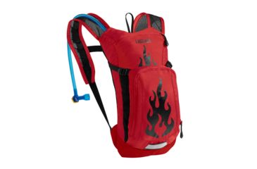 Image of CamelBak Mini-M.U.L.E. Kids Hydration Pack-Barbados Cherry/Flames