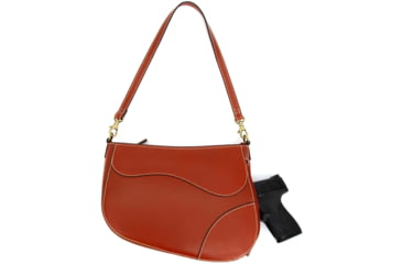 Image of Cameleon Saddle Purse Concealed Carry Bag Brown