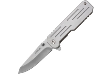 Image of Camillus Knives Choff Framelock Folding Knife, 2.75 titanium coated 3Cr13 stainless blade, Gray titanium finish stainless handle, 19391