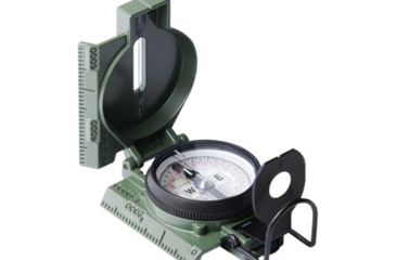 Image of Cammenga Phosphorescent Lensatic Compass 27 - Northern Hemisphere, Olive Drab, NSN 6605-01-571-6052, 27