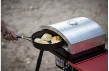 Image of Camp Chef 14inX16in Italia Artisan Pizza Oven Accessory, Black/Silver, PZ30