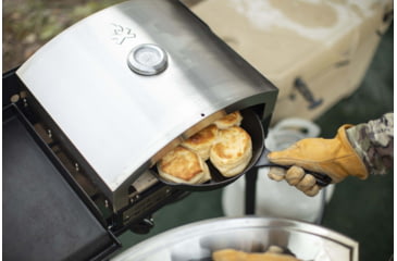 Image of Camp Chef 14inX16in Italia Artisan Pizza Oven Accessory, Black/Silver, PZ30