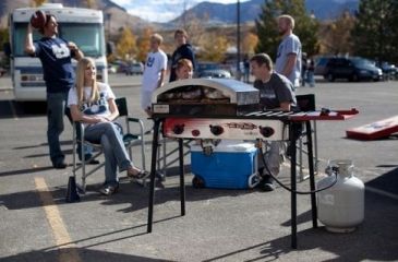 Image of Camp Chef Big LP Gas Grill, 608Sq. inch. Cooking Area, 3 Burner, Red SPG90BCC