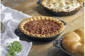 Image of Camp Chef Cast Iron Pie Pan, 10in Diameter, Black, CIPIE10