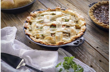 Image of Camp Chef Cast Iron Pie Pan, 10in Diameter, Black, CIPIE10