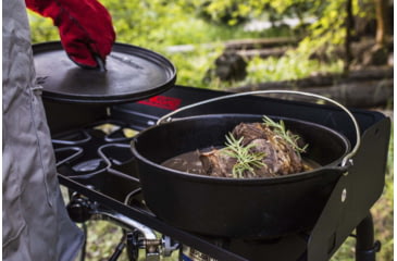 Image of Camp Chef Classic 14in Seasoned Cast Iron Dutch Oven, Dutch Oven 8 Quart, 14in Diameter, Black, SDO14