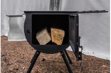 Image of Camp Chef CS14 14in Cylinder Stove Hot Water Tank, Black, WT14