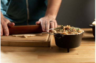 Image of Camp Chef Deluxe Seasoned Cast Iron Dutch Oven, 0.75quart Dutch Oven, Black, DO5