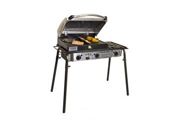 Image of Camp Chef Deluxe Stainless BBQ Grill Box Accessory, Black, BB90LS