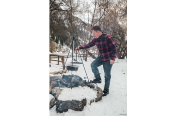 Image of Camp Chef Dutch Oven Tripod - 50in, Black/Silver, TRIPOD50