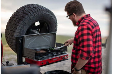 Image of Camp Chef Everest 2 Burner Stove, Red/Silver, MS2HP