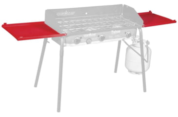 Image of Camp Chef Folding Side Shelf Set for 3, Red, LS90P