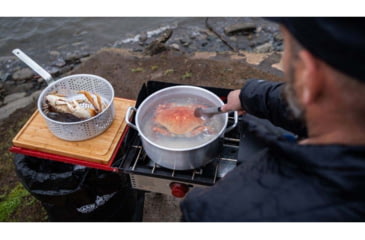 Image of Camp Chef Folding Side Shelves 2-Pack, Fits Most 14in Stoves, Red, LS60P