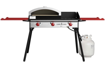 Image of Camp Chef Italia Artisan Outdoor Pizza Oven w/ Door, White/Black, PZ90D
