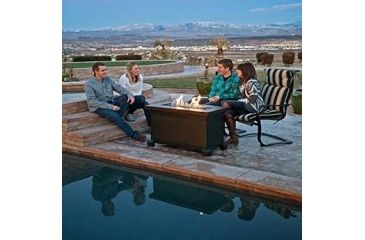 Image of Camp Chef Monterey Propane Fire Table, Black/Copper FP40