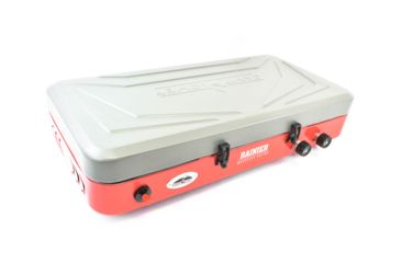 Image of Camp Chef Mountain Series Rainer 2 Burner Stove/Griddle Combo, Red/Silver MS2GR