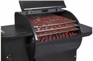 Image of Camp Chef Pellet Grill &amp; Smoker Jerky Rack, Nickel-plated steel, Silver, PGJERKY