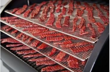 Image of Camp Chef Pellet Grill &amp; Smoker Jerky Rack, Nickel-plated steel, Silver, PGJERKY