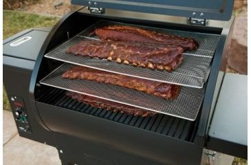Image of Camp Chef Pellet Grill &amp; Smoker Jerky Rack, Nickel-plated steel, Silver, PGJERKY