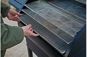 Image of Camp Chef Pellet Grill &amp; Smoker Jerky Rack, Nickel-plated steel, Silver, PGJERKY