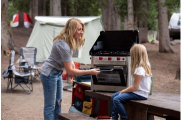 Image of Camp Chef Professional Outdoor Oven, 2 x 9000 BTU/hr Range Burners, Stainless/Black, COVENT