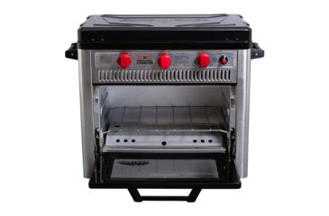 Image of Camp Chef Professional Outdoor Oven, 2 x 9000 BTU/hr Range Burners, Stainless/Black, COVENT