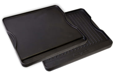Image of Camp Chef 16in Reversible Pre-Seasoned Cast Iron Grill/Griddle, Black, CGG16B