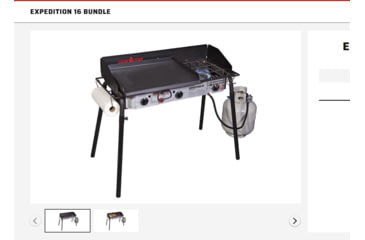 Image of Camp Chef Tahoe Stove, Black/Red, TB90LW