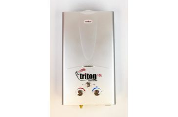 Image of Camp Chef Triton Portable 10L Water Heater Shower, Silver HWD10
