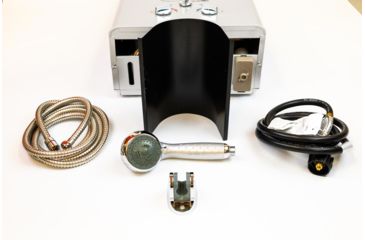 Image of Camp Chef Triton Portable 10L Water Heater Shower, Silver HWD10