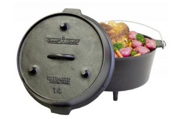 Image of Camp Chef Ultimate Seasoned Cast Iron Dutch Oven, 9.5quart Dutch Oven UDO14CC