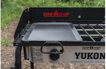Image of Camp Chef Universal 13in x 13in Steel Griddle, 13in Length x 13in Width Fry Griddle, Black, FG13