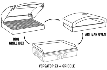 Image of Camp Chef Versatop 2X Grill, 16000 BTU/hr Burner, Multi, FTG400