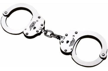 Image of Campco UZI Handcuffs, Silver, Steel, UZI-HCEU-SC-NIJ