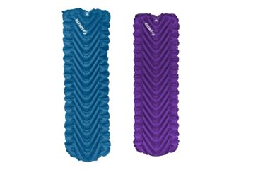 Image of CampSaver Klymit Static V Sleeping Pad, CampSaver Blue, CampSaver Purple