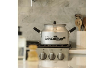 Image of CanCooker Jr. with Non Stick Coating, Silver, 2 Gallon, JR-001