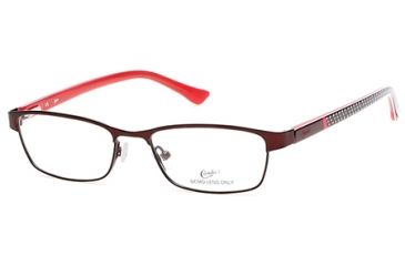 Image of Candies CA0123 Eyeglass Frames - Matte Bordeaux Frame Color, Clear Lens Color
