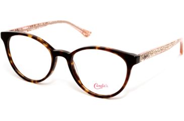 Image of Candies CA0165 Progressive Prescription Eyeglasses - Dark Havana Frame, Dark Havana Lenses, 52 mm Lens Diameter CA016552052