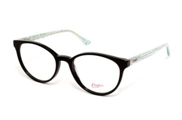 Image of Candies CA0165 Progressive Prescription Eyeglasses - Shiny Black Frame, Shiny Black Lenses, 52 mm Lens Diameter CA016552001