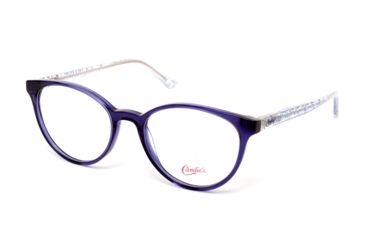 Image of Candies CA0165 Progressive Prescription Eyeglasses - Shiny Blue Frame, Shiny Blue Lenses, 52 mm Lens Diameter CA016552090