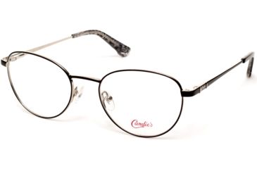 Image of Candies CA0168 Prescription Eyeglasses - Shiny Black Frame, Shiny Black Lenses, 50 mm Lens Diameter CA016850001