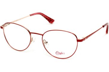Image of Candies CA0168 Prescription Eyeglasses - Shiny Red Frame, Shiny Red Lenses, 50 mm Lens Diameter CA016850066