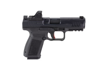 Image of Canik Mete SF One Semi Auto Pistol, 9mm Luger, 4.2 inch Barrel, Fixed, Black, Polymer, Black, 15 Round Capacity w/Mecanik MO1 Optic, HG5637OSVN