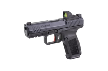 Image of Canik Mete SF One Semi Auto Pistol, 9mm Luger, 4.2 inch Barrel, Fixed, Black, Polymer, Black, 15 Round Capacity w/Mecanik MO1 Optic, HG5637OSVN