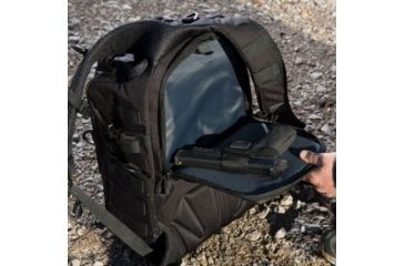 Image of Cannae Legion Elite Day Pack w/ Helmet Flap, Black, Medium CPG-BP-LEGELT-M-B